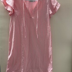 Vineyard Vines Pink and White Striped Top